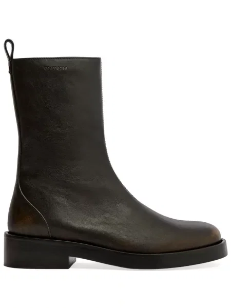 Botine Courreges din piele maro