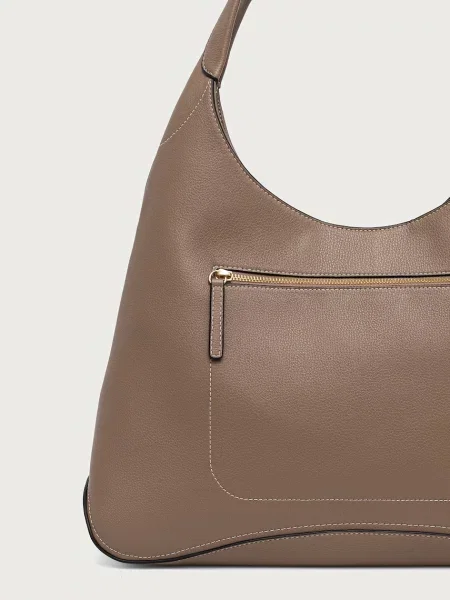 Tommy Hilfiger torebka hobo z imitacji skóry beżowa
