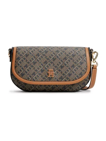 Tommy Hilfiger geantă crossbody pentru femei cu imitație de piele negru