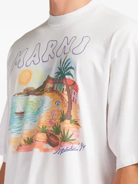 Тениска Marni бяло