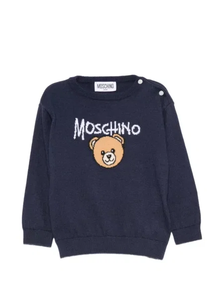 Sweter dziecięcy Moschino niebieski