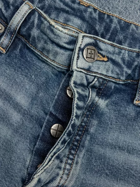 Skinny jeansy skinny Ksubi niebieskie