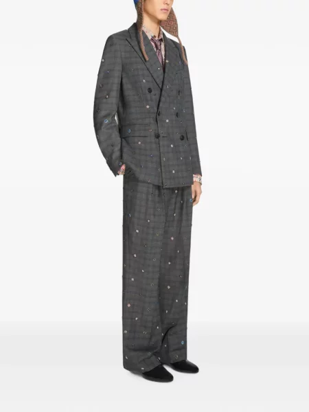 Sacou Dries Van Noten de lână gri