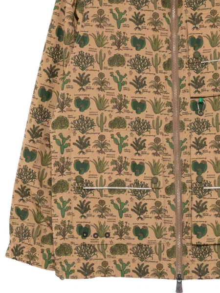 Geacă Moncler Grenoble cu imagine maro