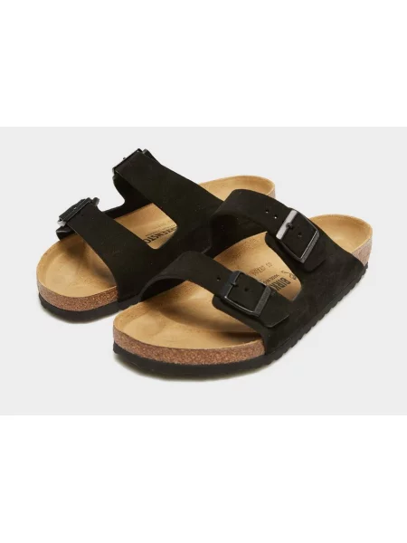Semišové pantofle Birkenstock Arizona černá