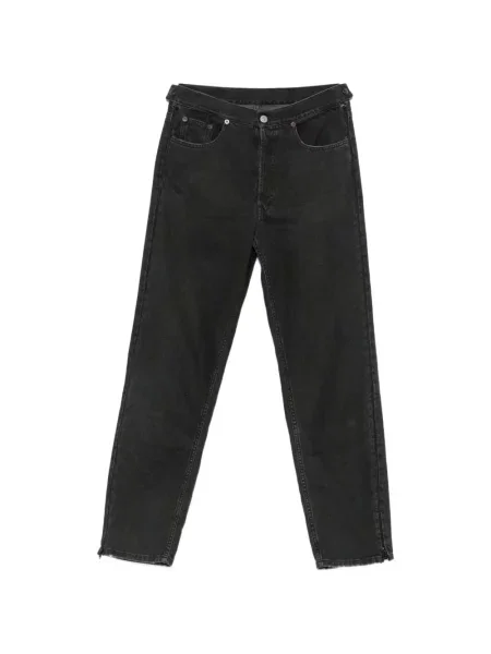 Blugi drepți Mm6 Maison Margiela negru