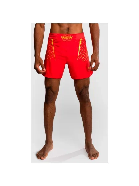 Spodenki Venum X WOW FC Fightshorts żółte S czerwone