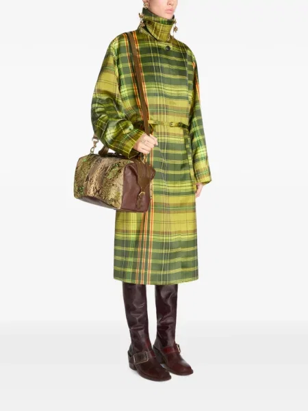 Geantă Dries Van Noten din jacard maro