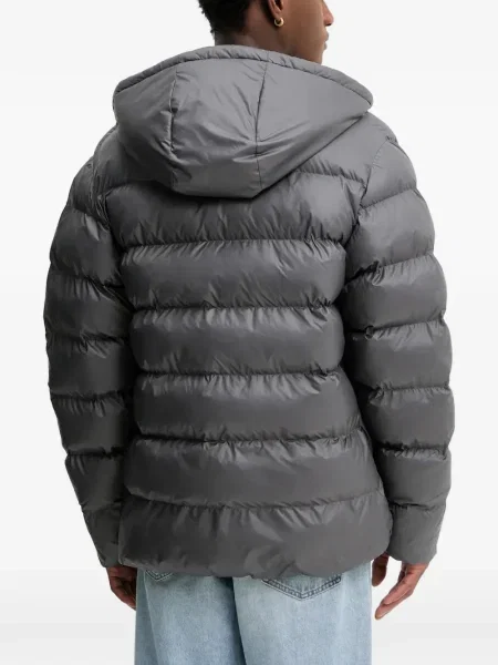 Tricou Adidas în carouri cu autograf cu glugă gri