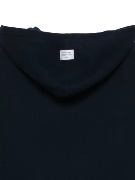 Hanorac cu glugă Acne Studios tricotate albastru