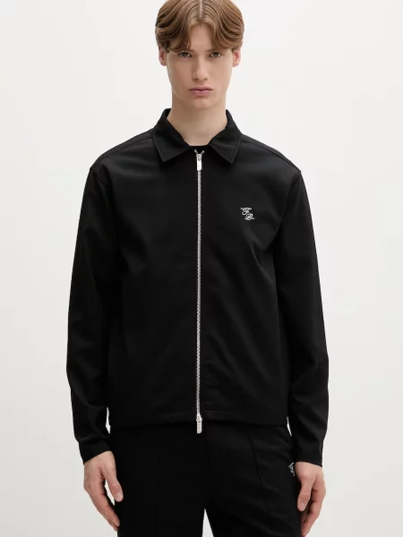 Vlněná bunda Filling Pieces Coach Twill Wool černá