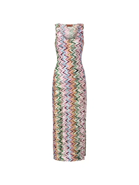 Rochie maxi Missoni roz
