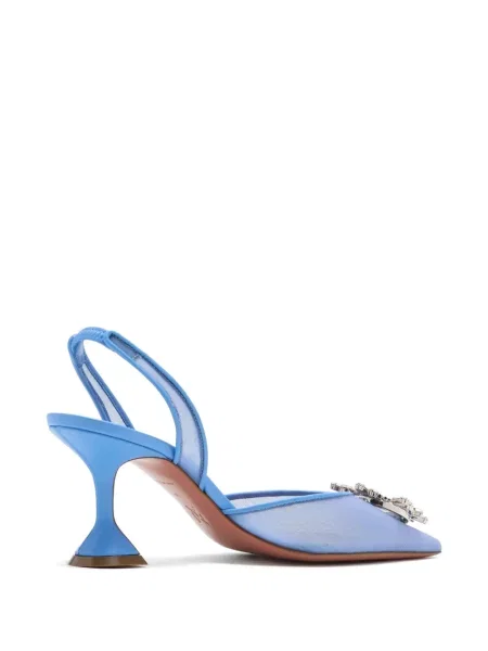 Pantofi cu toc Amina Muaddi albastru