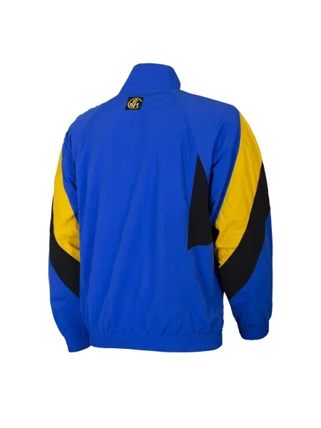Kurtka piłkarska retro dla dorosłych FC Internazionale niebieska