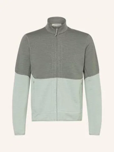 Icebreaker Kurtka Jako Warstwa Środkowa Merino Descender grau zielona