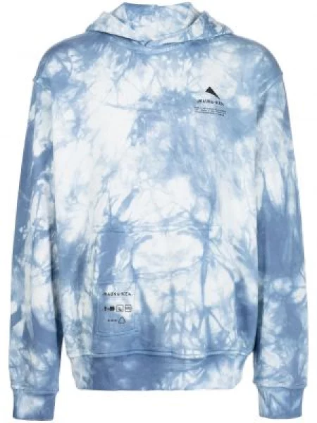 Kravata Mauna Kea s printom tie-dye plava