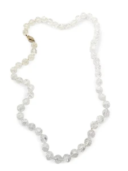 Colier Jennifer Gibson Jewellery de cristal alb