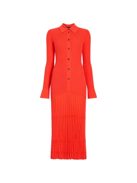 Rochie Proenza Schouler de lână portocaliu