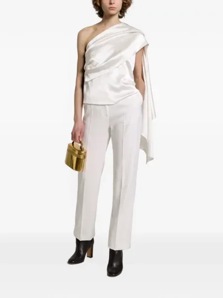 Pantaloni Alberta Ferretti alb
