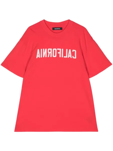 Tricou Nahmias cu imagine roșu