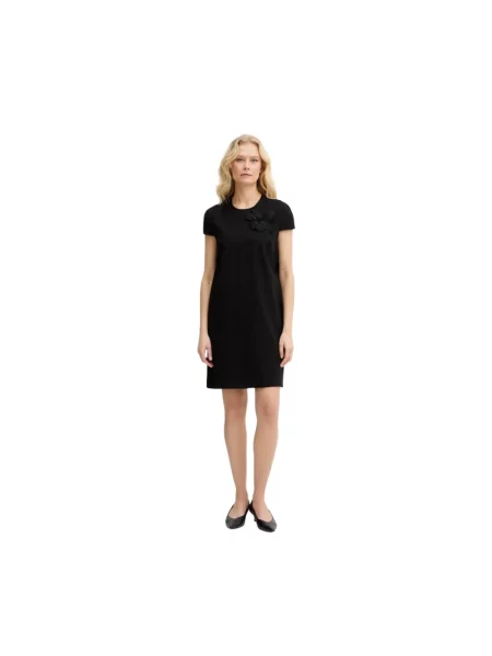 Haftowana sukienka Twinset czarna