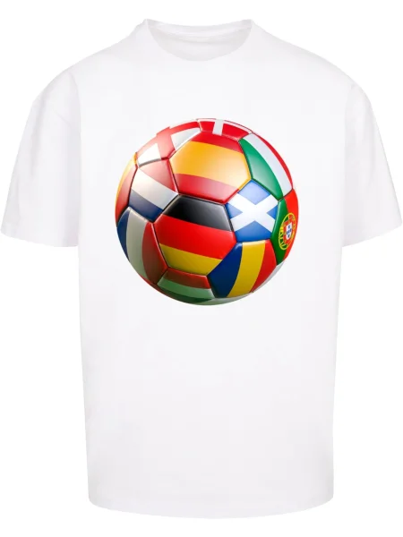 MT Upscale Tricou Home Europe albastru / galben închis / roșu alb