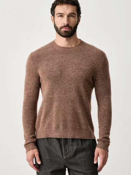 United Colors of Benetton sweter z wełną brązowy
