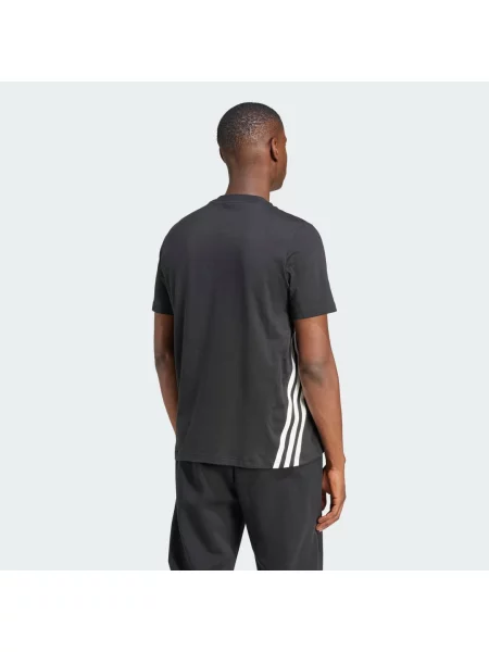 Pruhované tričko Adidas černé