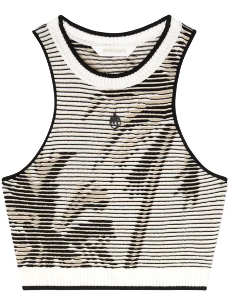 Cropp top Palm Angels din jacard negru