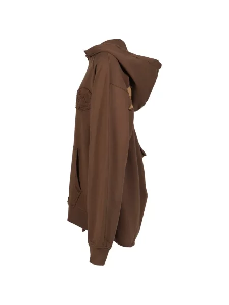 Hoodie Vivamus με φθαρμένο εφέ καφέ