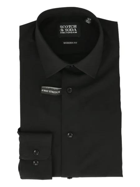 Cămașă Scotch & Soda stretch negru