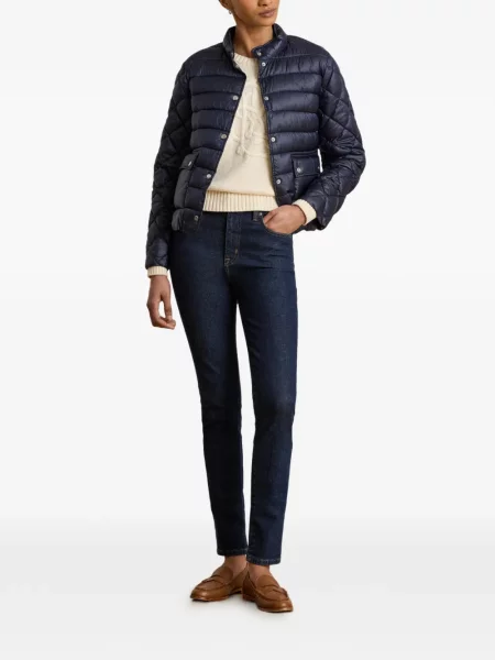 Ватиран яке Lauren Ralph Lauren синьо