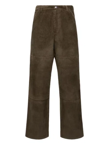 Pantaloni Moncler de catifea cord verde
