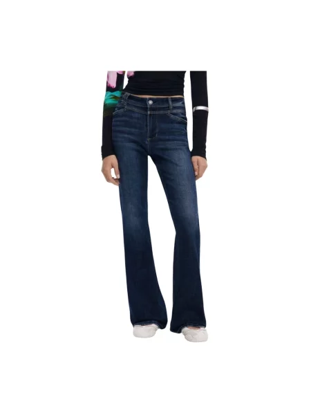 Jeansy Desigual niebieskie