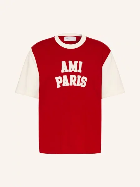 Ami Paris Tričko / režná červená