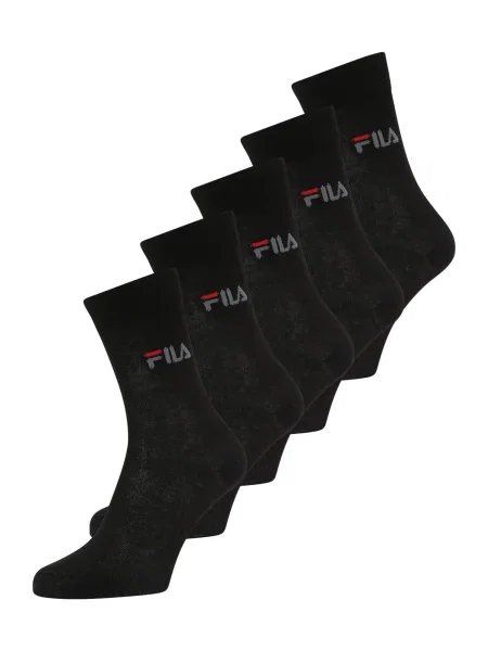 FILA Șosete gri / roșu negru