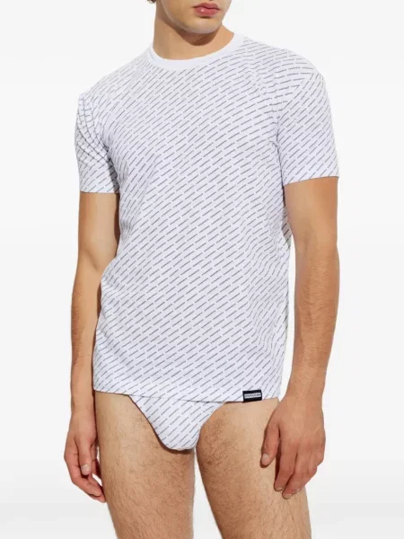 Tricou Dsquared2 cu imagine alb