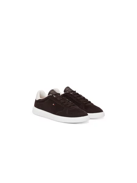 Tommy Hilfiger Superge Icon Court Light Leather Temno rjava