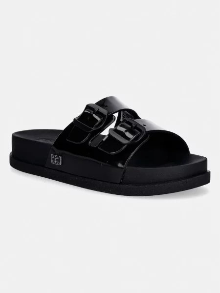 Tommy Jeans Șlapi negru