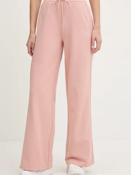 Guess pantaloni de trening OCTAVIA roz
