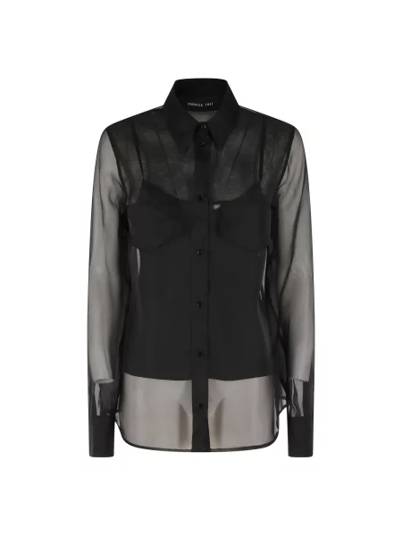 Koszula Federica Tosi z organzy czarna