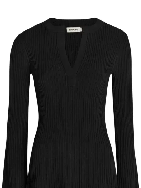 Lung rochie Simkhai tricotate negru