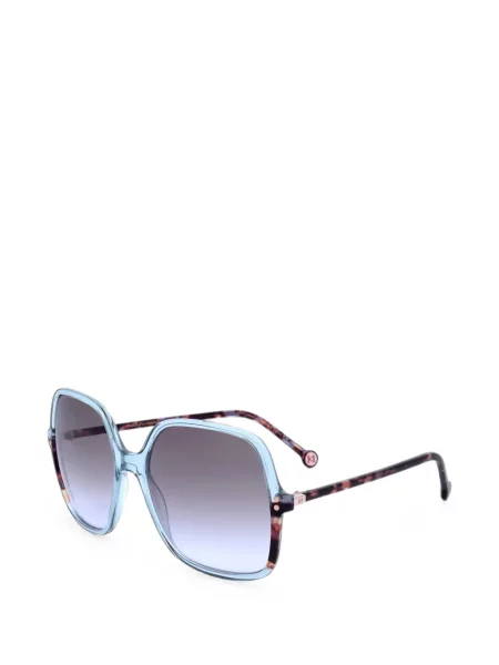 Ochelari de soare Carolina Herrera cu imprimeu geometric albastru