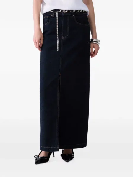 Fustă din denim Liu Jo albastru