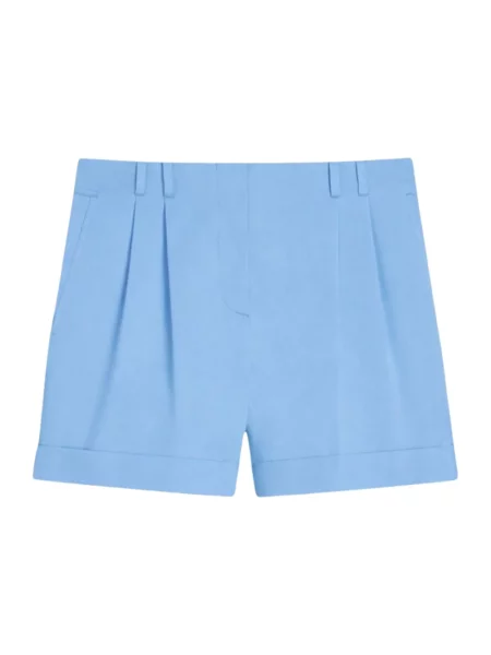 Krótkie szorty Max Mara Studio niebieskie