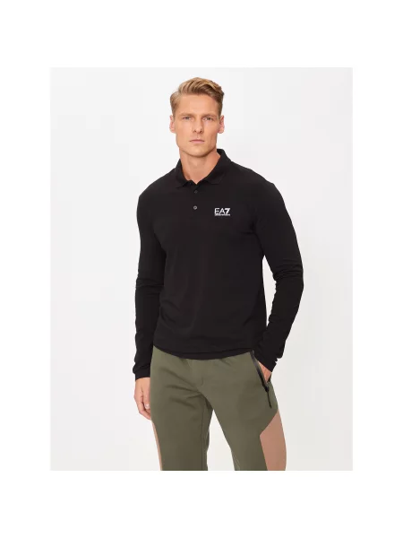 Emporio Armani Polo majica PJVQZ Regular Fit črna