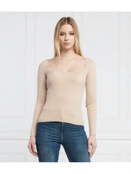 GUESS Pulover BABETTE bej