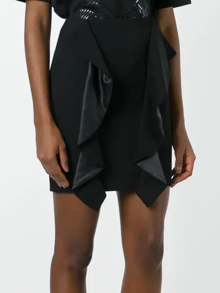 Fusta mini Givenchy drapată negru