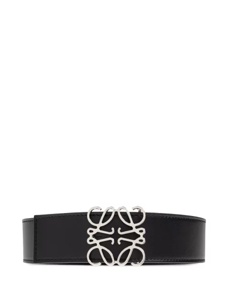 Cu centură curea Loewe din piele cu cataramă negru