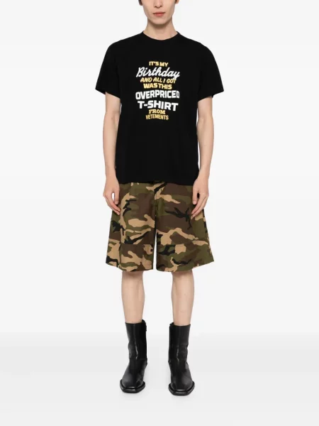 Tricou Vetements cu imagine negru